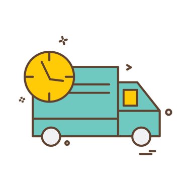 Kamyon simgesi tasarım vektörü