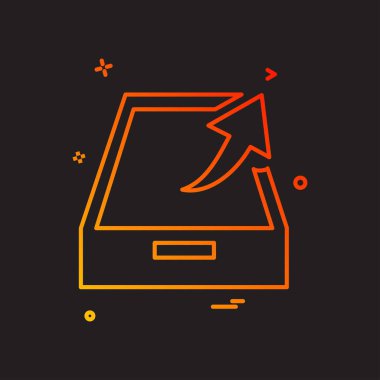 Bırakın kutusu simge tasarlamak vektör 