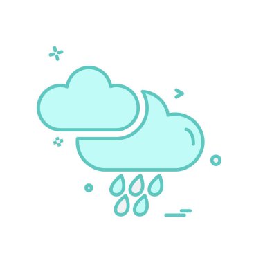 Weather simge vektör beyaz arka plan üzerinde