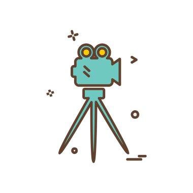 Camcoder simge tasarlamak vektör 