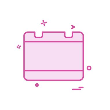 Takvim simgesi tasarım vektörü