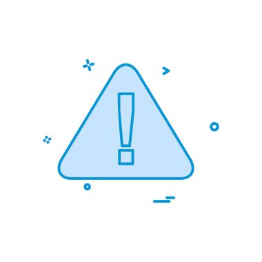 Uyarı simge tasarlamak vektör