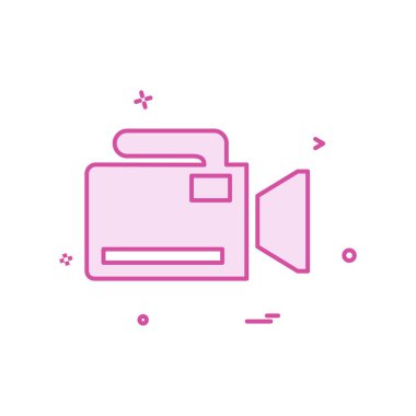 Kamera simgesi tasarım vektörü