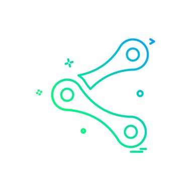 Simge tasarım vektörünü paylaş