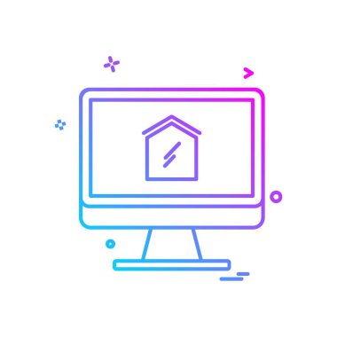 Ev simgesi tasarım vektörü