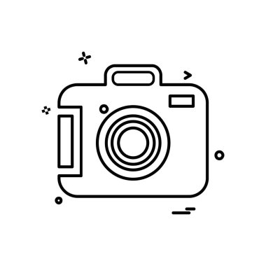 Kamera simgesi tasarım vektörü