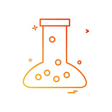 Şişesi simgesi tasarım, renkli vektör çizim