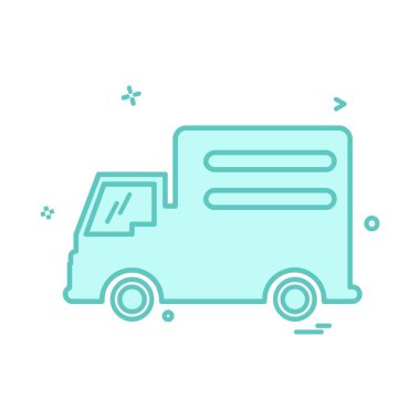 Kamyon simgesi tasarım vektörü