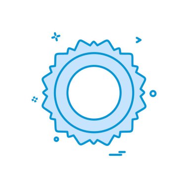 Güneş simgesi tasarım vektörü