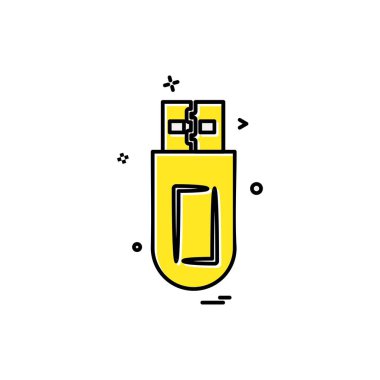 Bilgisayar Teknolojisi simgesi tasarım vektörü