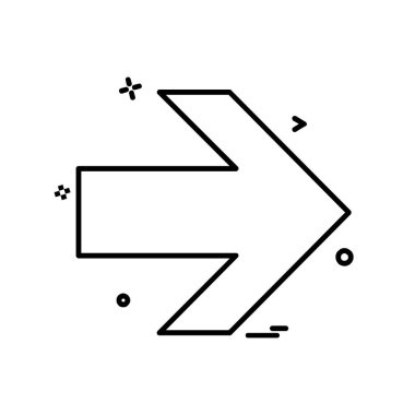 Sağ ok simge tasarlamak vektör