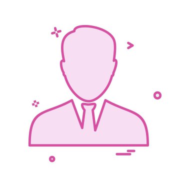 Avatar erkek simge tasarım vektörü