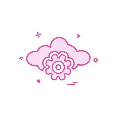 Vites simgesi tasarım vektörü ayarlanıyor