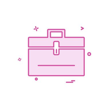 Evrak Çantası'nı simge tasarlamak vektör 