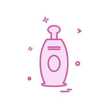 İçki simgesi tasarım, renkli vektör çizim 