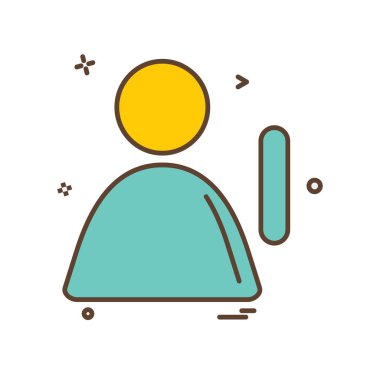 Avatar simge tasarlamak vektör