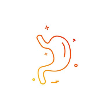 Karaciğer simgesi tasarım vektörü