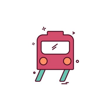 Tren simge tasarlamak vektör 