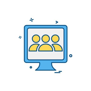 Bilgisayar Teknolojisi simgesi tasarım vektörü