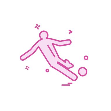 Futbol ikonu tasarım vektörü