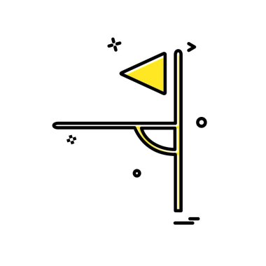 Köşe simge tasarlamak vektör