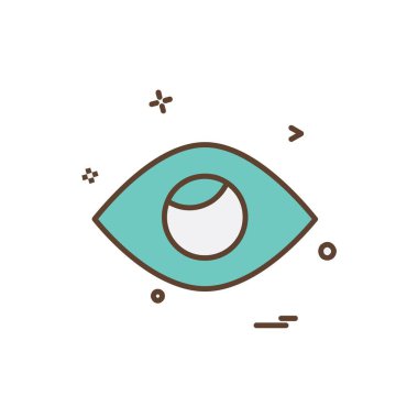 göz simgesi tasarım vektörü