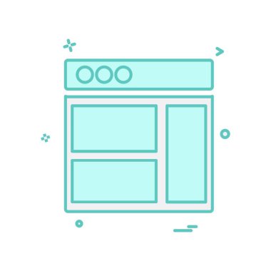 Web düzen simge tasarlamak vektör