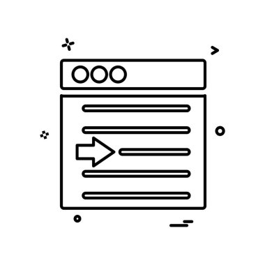 Web düzen simge tasarlamak vektör