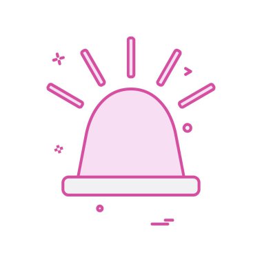 Siren simgesi tasarım vektörü