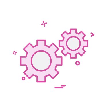 Vites simgesi tasarım vektörü