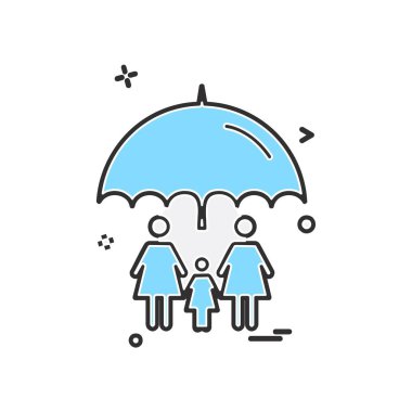 Aile simge tasarlamak vektör