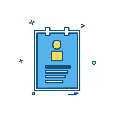 Profil simgesi tasarım vektörü