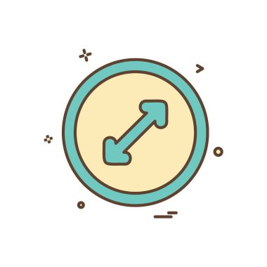 Ok simgesi tasarım vektörü