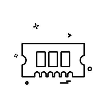 RAM simge tasarlamak vektör