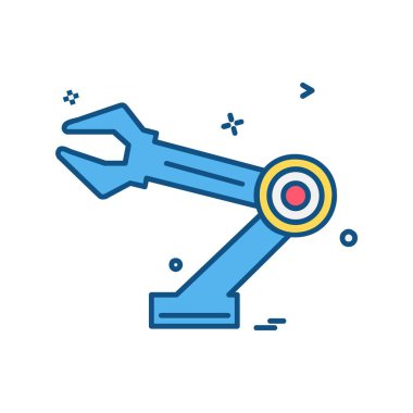 Donanım aracı simgesi tasarım, renkli vektör çizim 