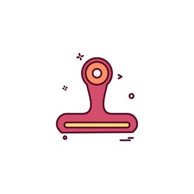 Damga simge tasarlamak vektör