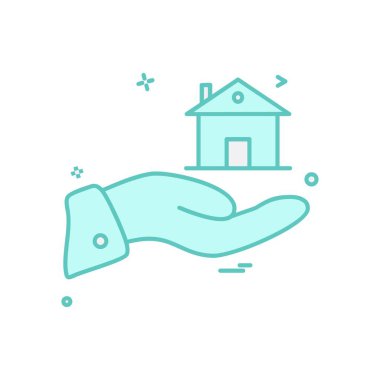 Ev simgesi tasarım vektörü