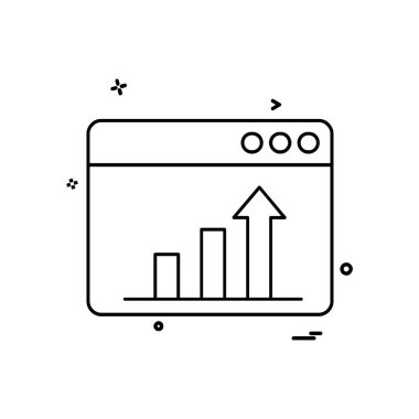 Web yerleşim simgesi tasarım vektörü