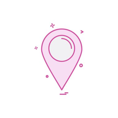 Gezinti simgesi tasarım, renkli vektör çizim