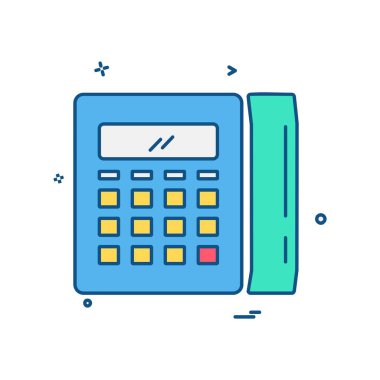 Telefon simgesi tasarım vektörü