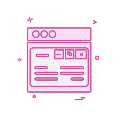 Web düzen simge tasarlamak vektör