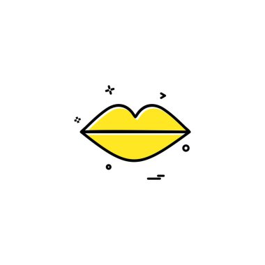 Kalp simgesi tasarım, Sevgililer günü için vektör çizim