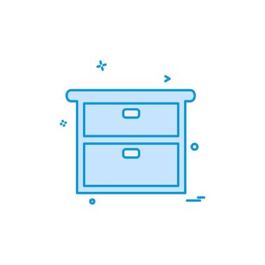 Mobilya simge tasarlamak vektör 