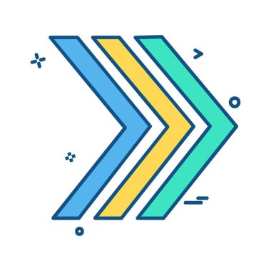 Ok simgesi tasarım vektörü