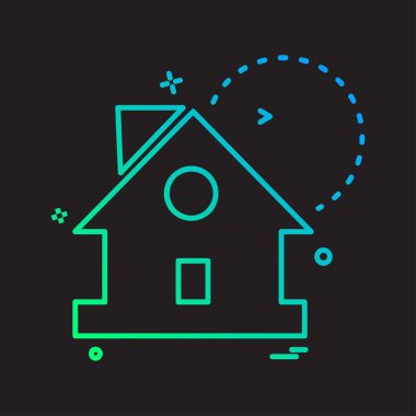 Emlak simge tasarlamak vektör