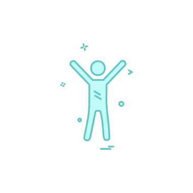 Sporcu simge tasarlamak vektör 