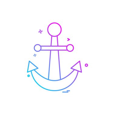 Çapa simge tasarlamak vektör