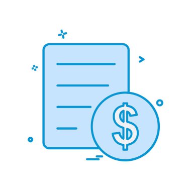 Fatura simge tasarlamak vektör