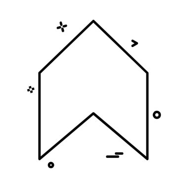 Ok simgesi tasarım vektörü