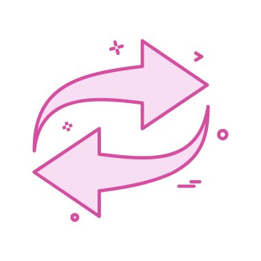 Ok simgesi tasarım vektörü